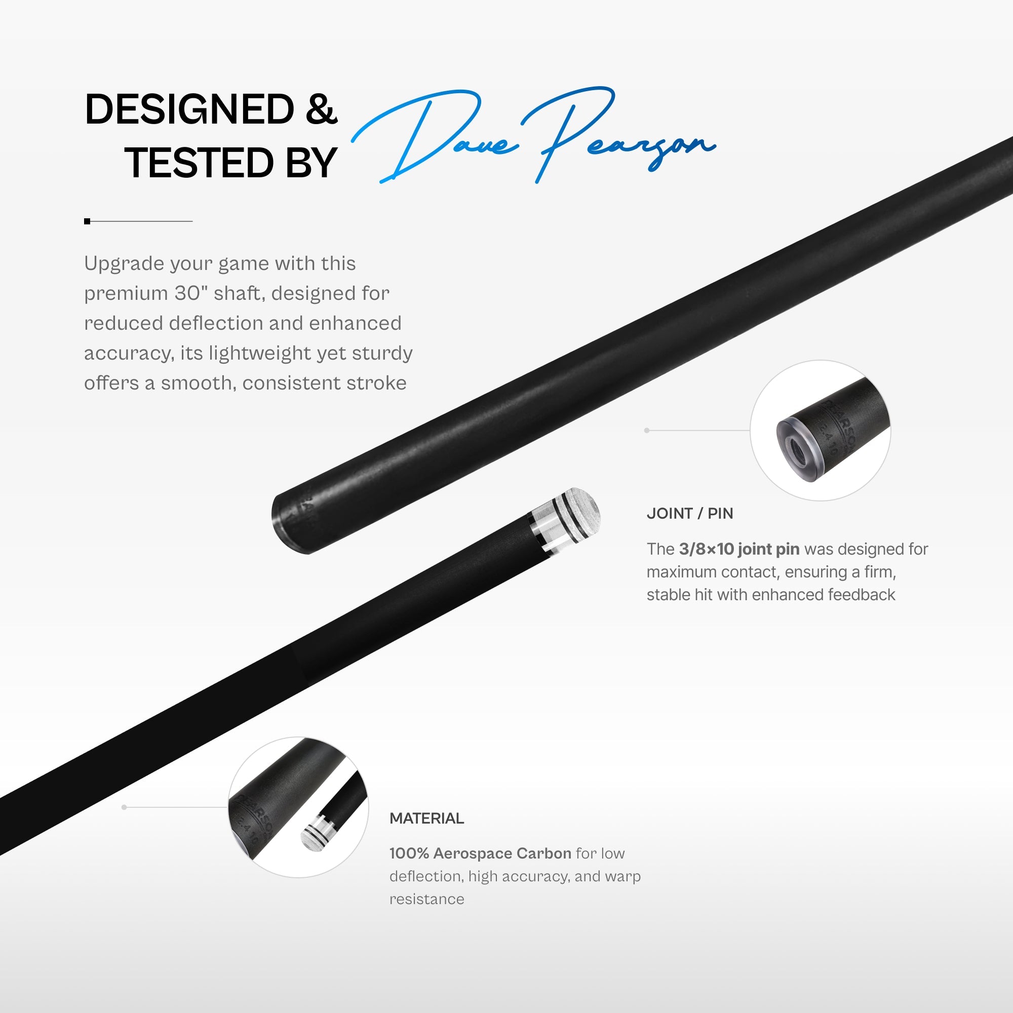 Pearson Carbon Clear 2 Shaft Uni-Loc