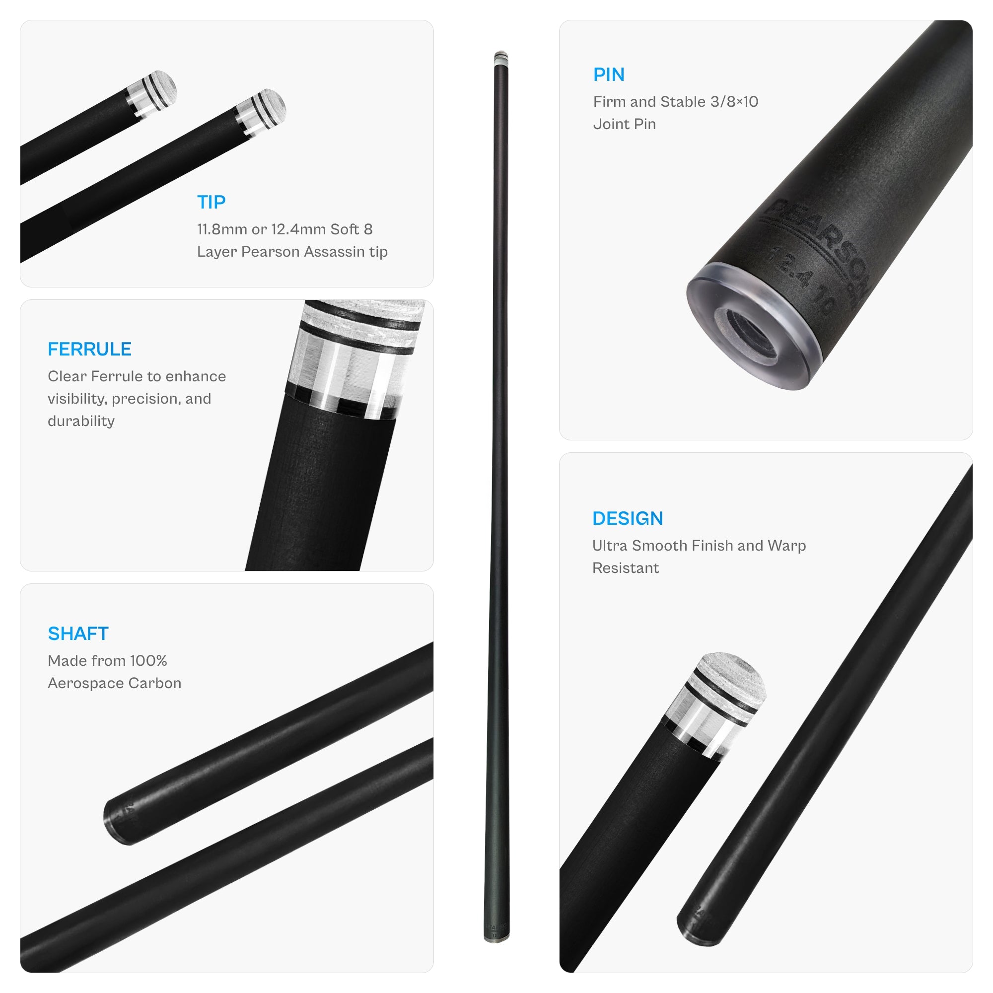 Pearson Carbon Clear 2 Shaft Uni-Loc