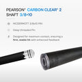Pearson Carbon Clear 2 Shaft 3/8×10