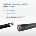 Pearson Carbon Clear 2 Shaft 5/16×14