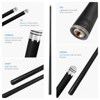 Pearson Carbon Clear 2 Shaft 5/16×18