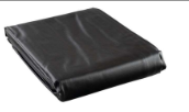 Koda 8' Black Leatherette Table Cover