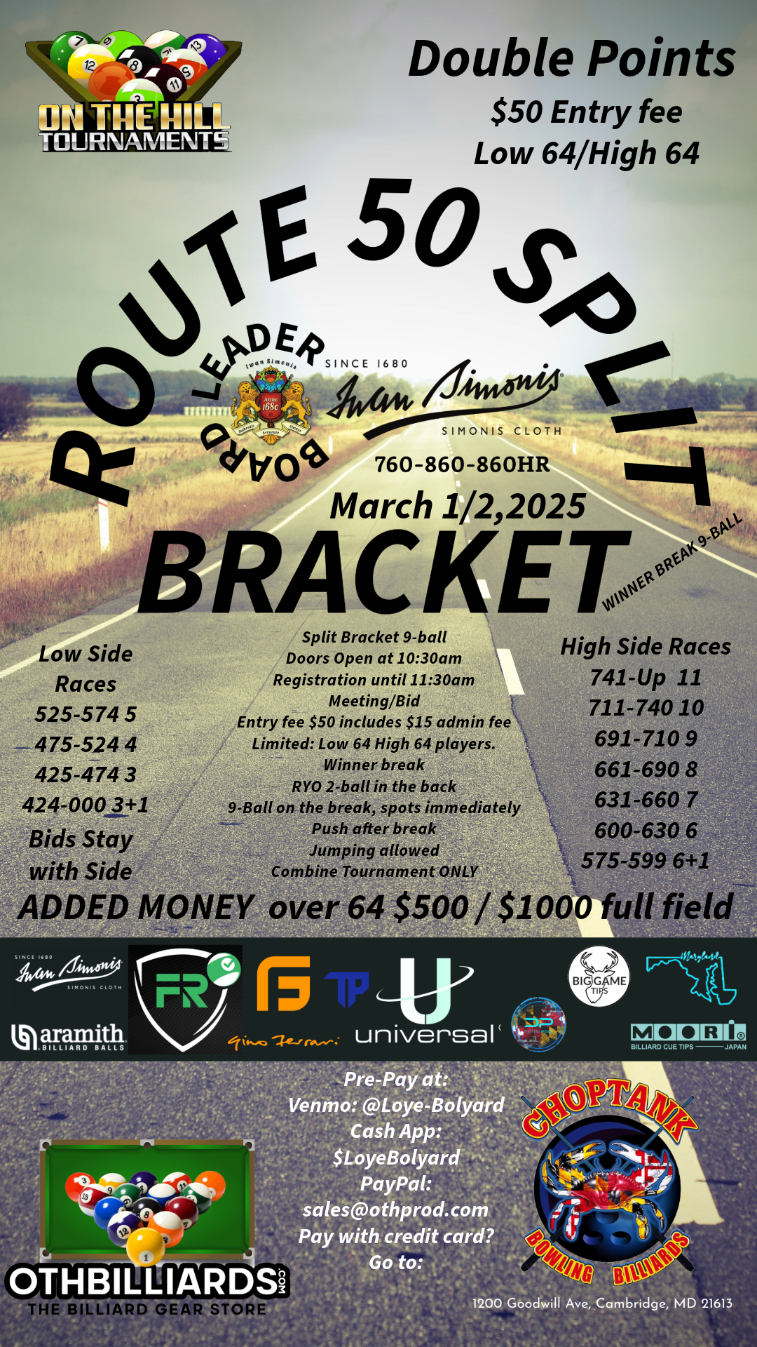 Route 50 Split Bracket