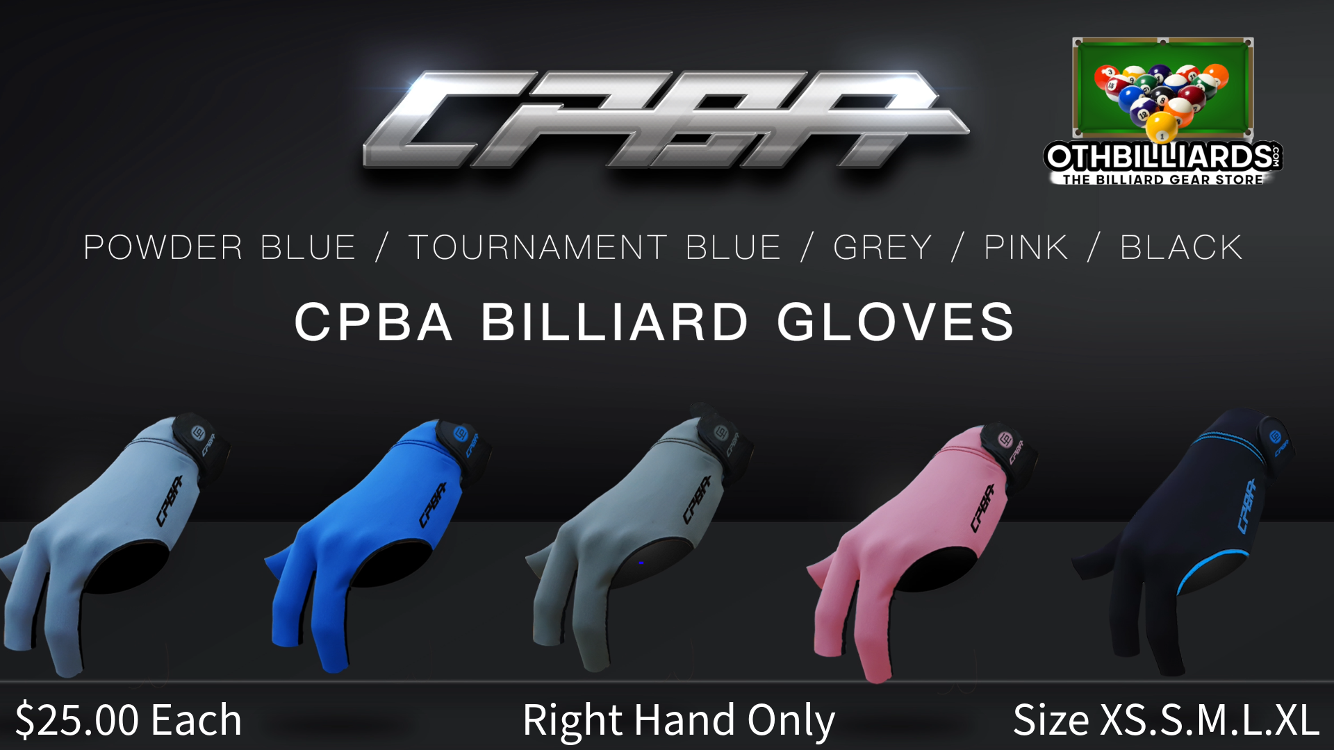 CPBA Gloves Open Finger (Left Hand)