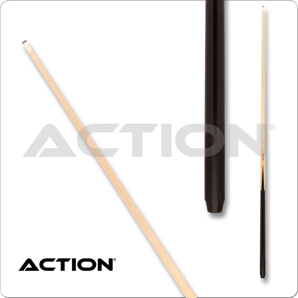 Action ACTB05 Black/Maple One-Piece Pool Cue