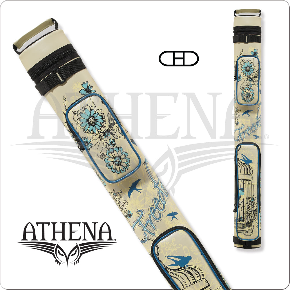 Athena ATHC10 Embroidered 2x2 Pool Cue Hard Case