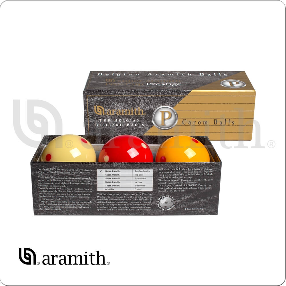 Super Aramith BBAPCPC PRO-CUP Prestige Carom Set