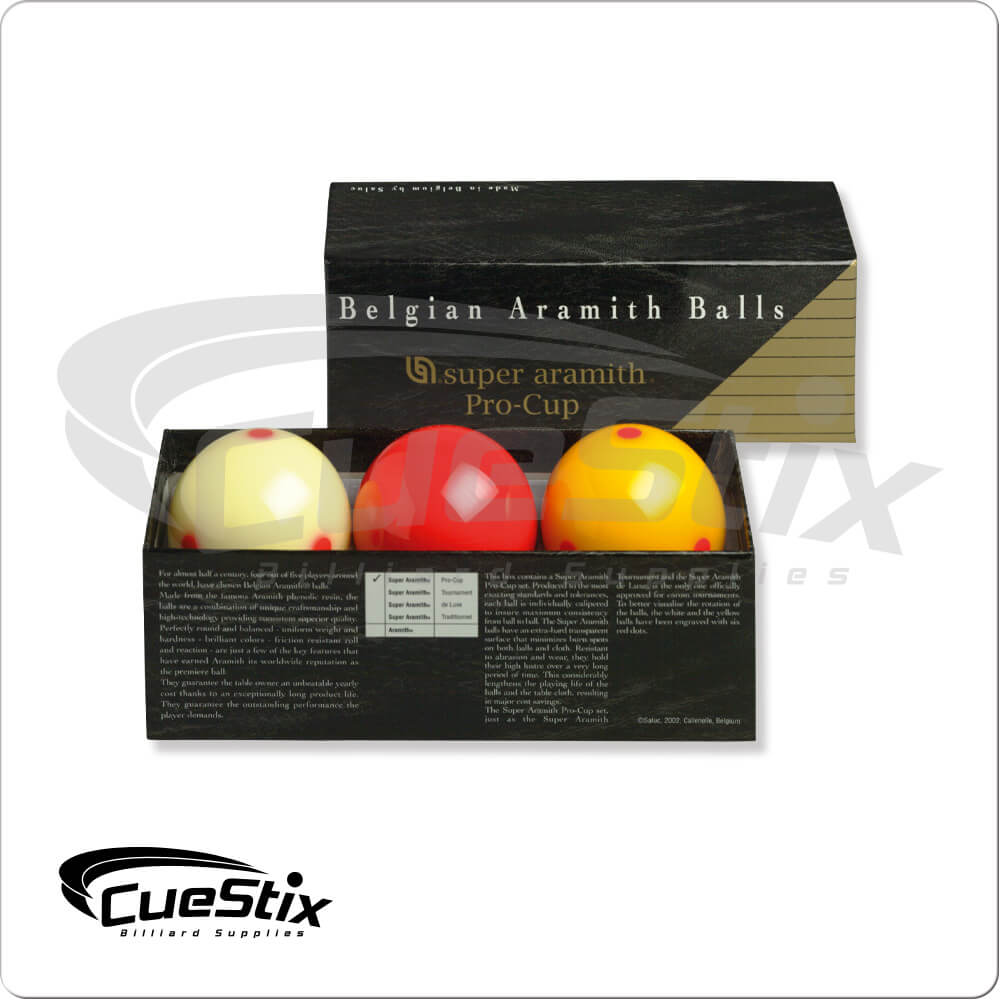 Super Aramith BBARC PRO-CUP Carom Ball Set