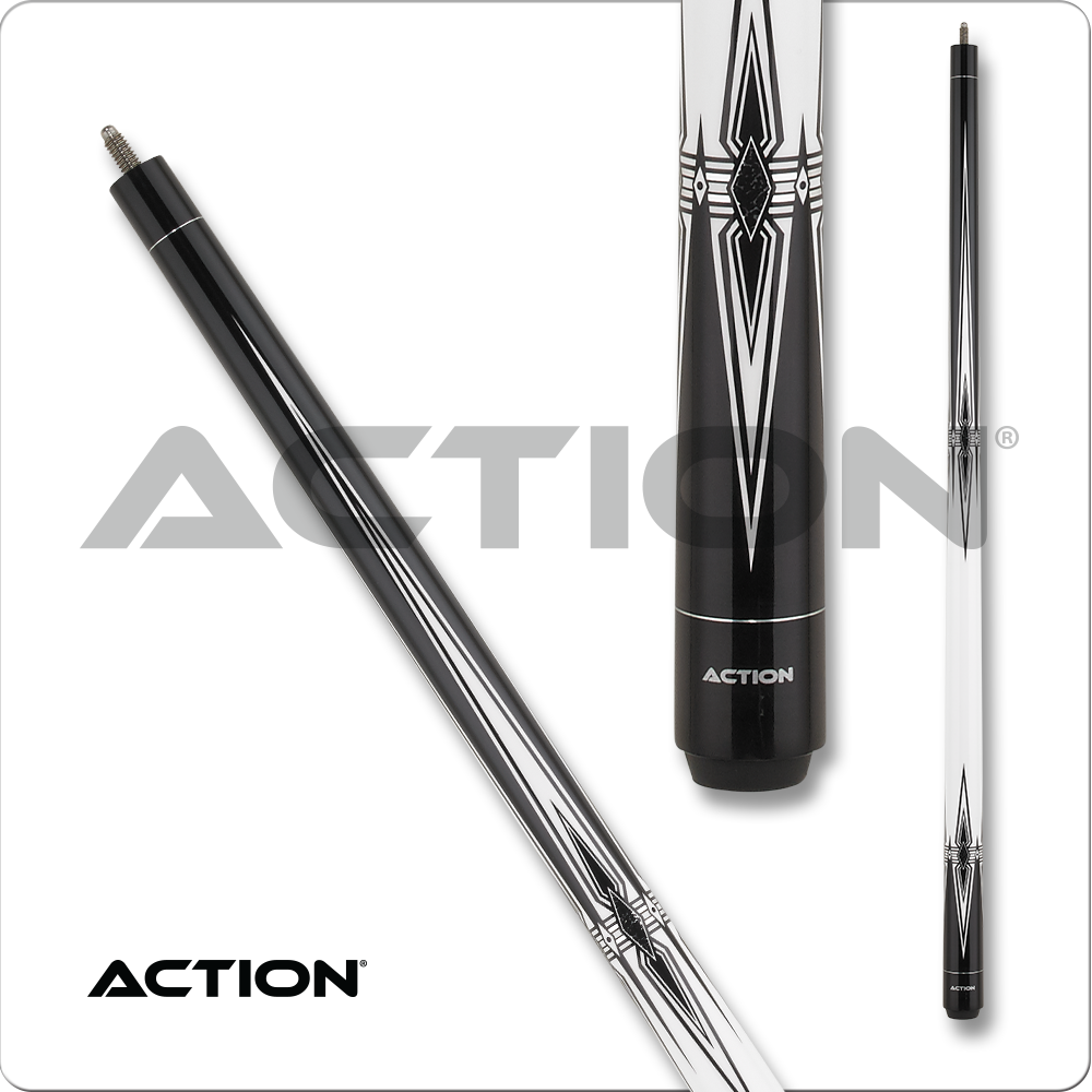 Action BW25 Black and White Series Pool Cue