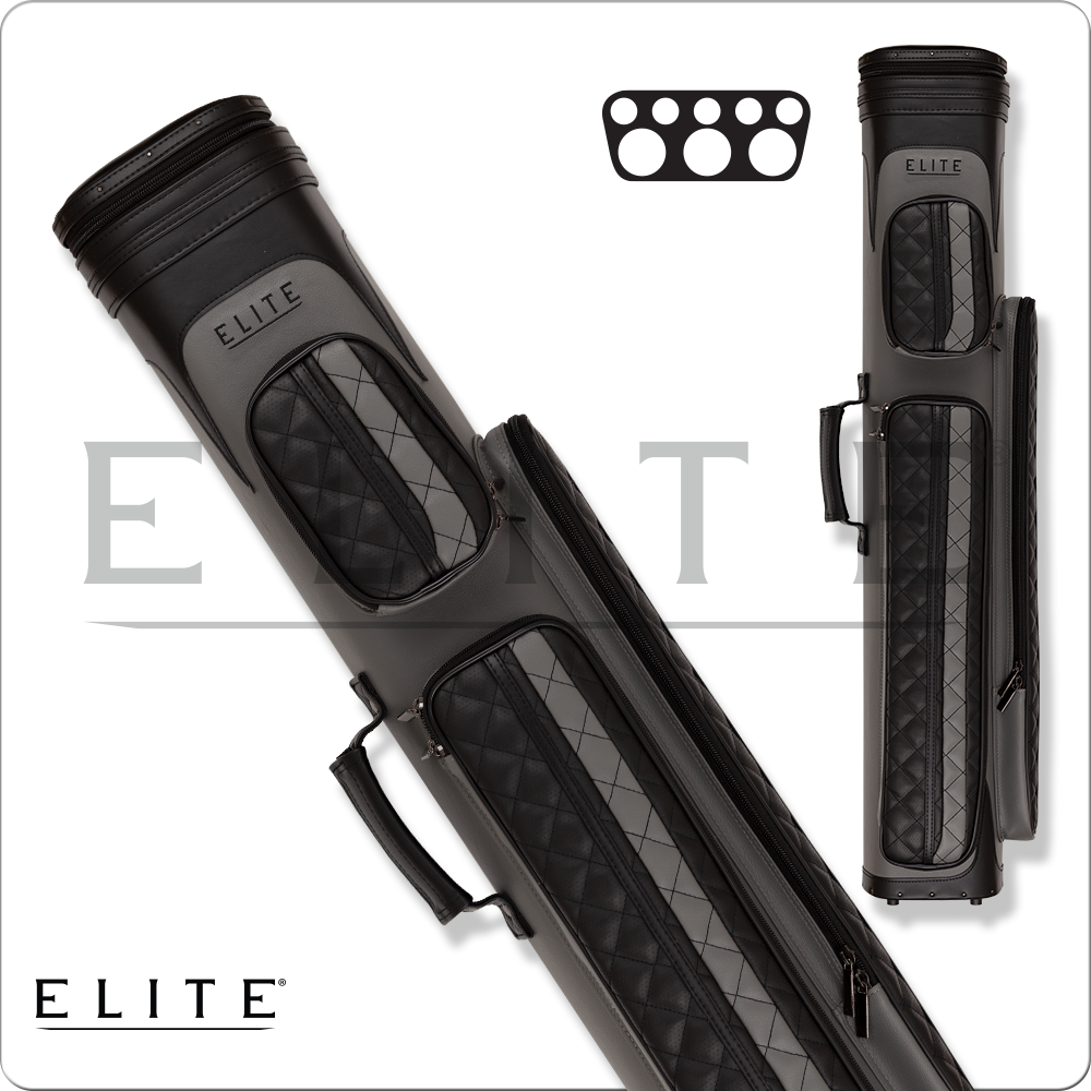 Elite ECV35 Vintage 3x5 Pool Cue Hard Case - Grey