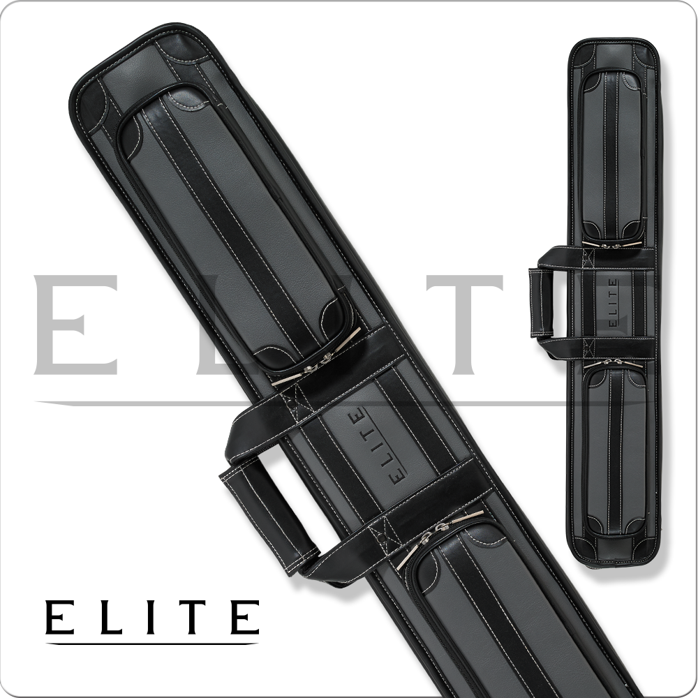 Elite ECVS48 Vintage 4x8 Soft Pool Cue Case - Grey
