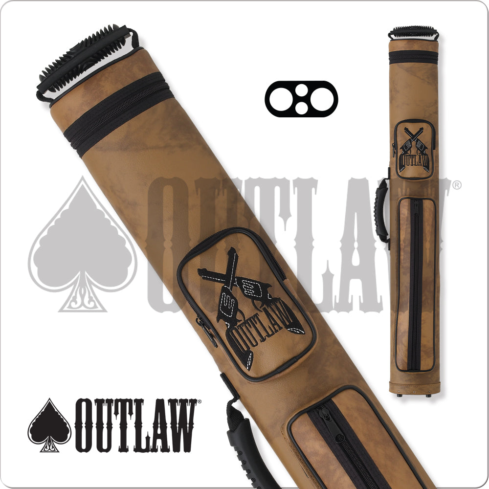 Outlaw OLH22 2x2 Pool Cue Hard Case - Guns