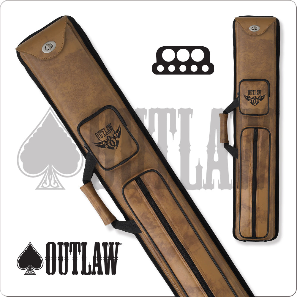 Outlaw OLH35 3x5 Pool Cue Hard Case - Wings