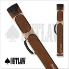 Outlaw OLX22 2x2 Pool Cue Hard Case - Brown