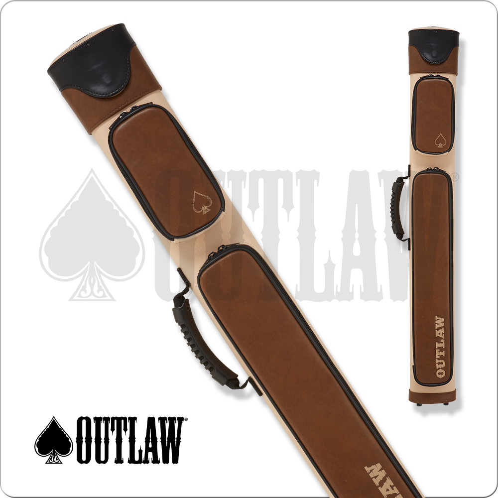Outlaw OLX22 2x2 Pool Cue Hard Case - Brown