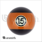 Aramith Black RBABK Replacement Ball - #15