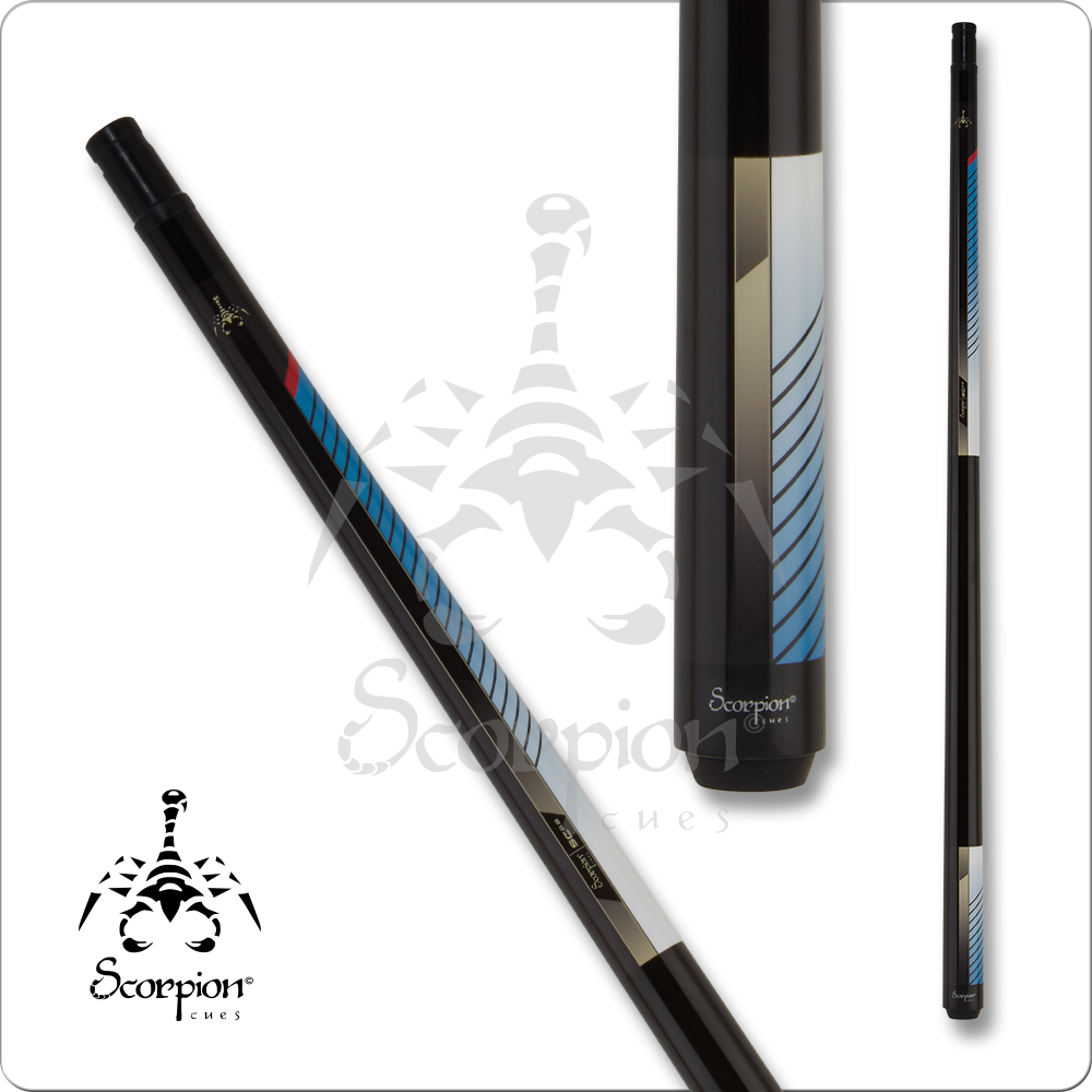  Scorpion SCO114 HD-Tech Series Pool Cue - Wooden Shaft 