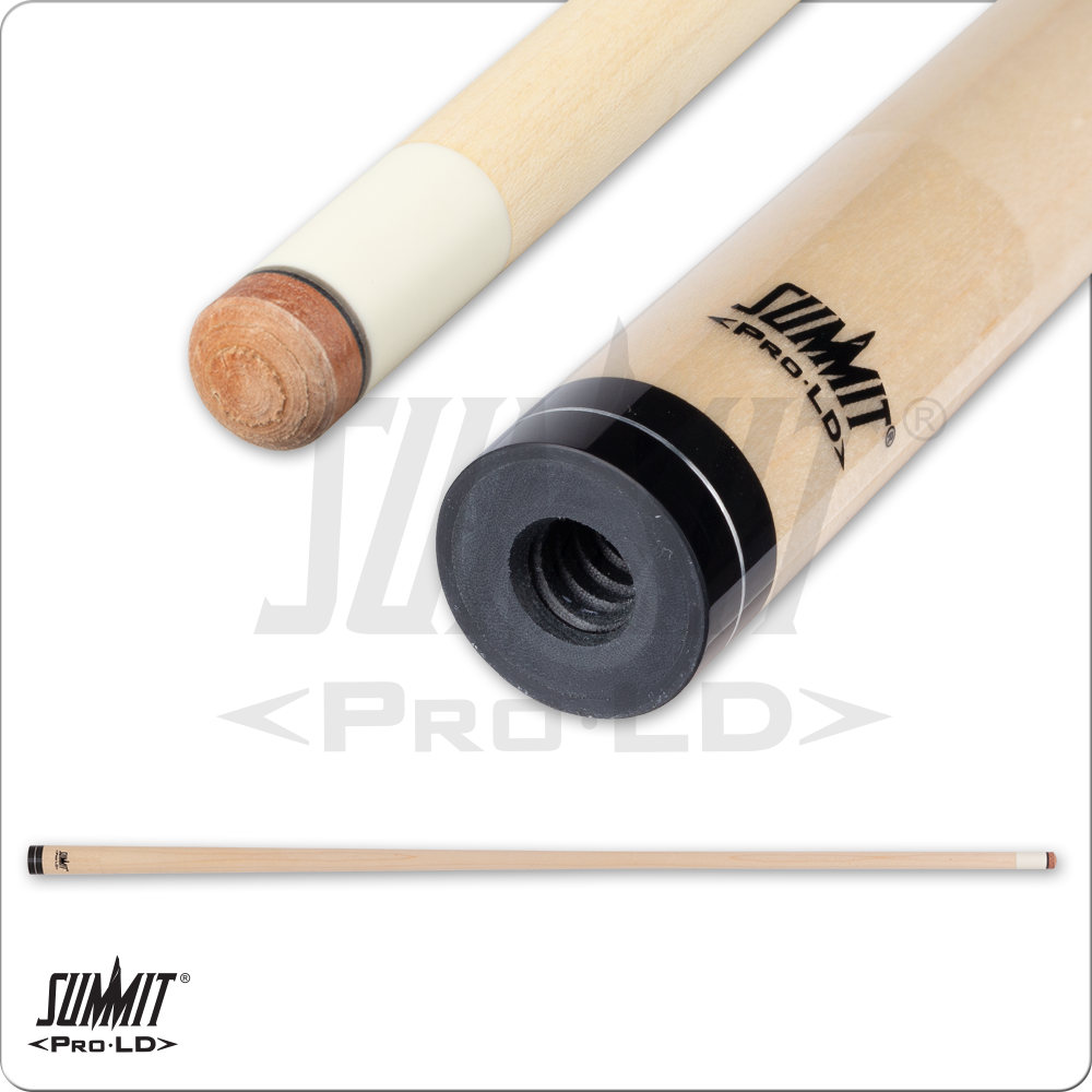 Summit SUMXS1 Pro LD (Low Deflection) 12.5mm Pool Cue Shaft - 3/8 x 10 with Black collar silver ring
